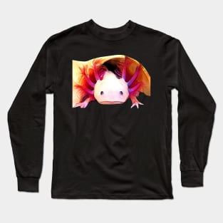 Axolotl in his home Long Sleeve T-Shirt